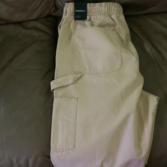 NWT tall Jordan Collab Travis Scott Carpenters khaki canvas pants XLT joggers - Picture 4 of 16